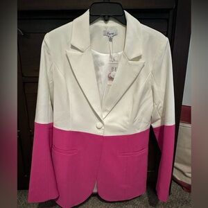 NWT Fate Color Block lined blazer